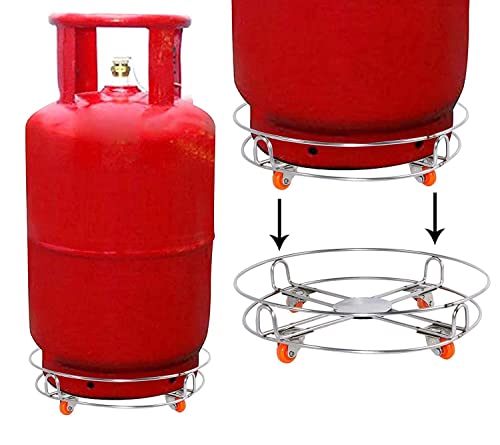 MAPPERZ LPG Cylinder Trolley Stand for Gas Cylinder