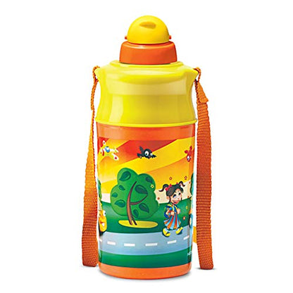 Milton Kool Spark 400 Plastic School Water Bottle, 370ml(Assorted)