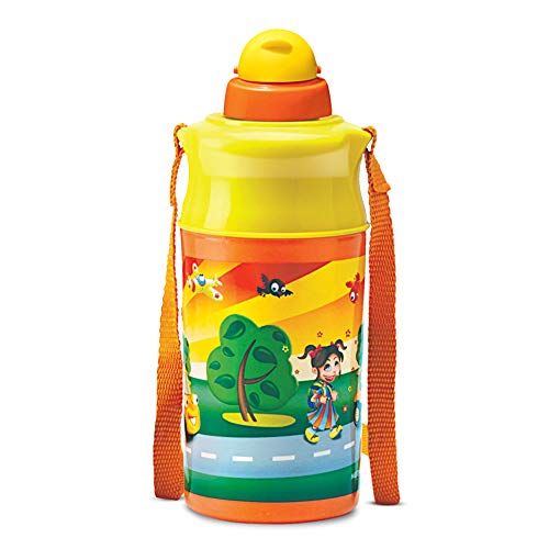 Milton Kool Spark 400 Plastic School Water Bottle, 370ml(Assorted)