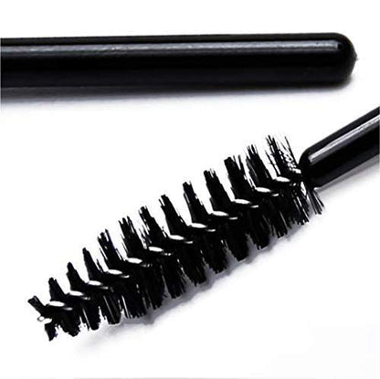 MAPPERZ Mascara Eyelash Wands Brush for Eyelash Extension Eyebrow and Makeup Color/Makeup Brush Eyebrow Eyelash Comb Wand for Extension Makeup Brush Tool, Black (pack of 3)