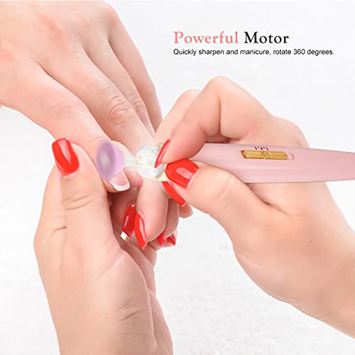 MAPPERZ Safe Electric Baby & Adult Nail Trimmer, 6 Grinding Additional Replacement Heads, Rachargable Nail Clippers Manicure Pedicure Kit With LED Light, Random Color, Pack Of 1
