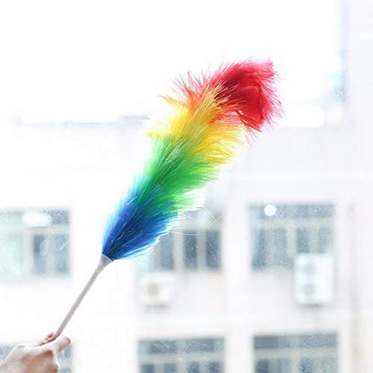 MAPPERZ Feather Duster for Easy to Cleaning Multicolor Microfiber Duster for Easy Cleaning of Home Office Car (Pack of 1)