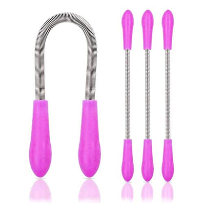 MAPPERZ Women's Face Hair Removal Spring Epilator Face Threading Natural Beauty Tool Stick/Upper Lip Cheek Chin Moustache Sideburns Neck Beauty Tool (Pack 2)