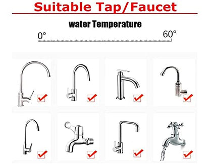 MAPPERZ Water-Saving Faucet Flexible Anti Splash Movable Sink Faucet Expandable Water Tap Shower Head Rotatable Nozzle Adapter Kitchen Tap