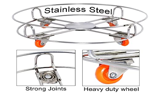 MAPPERZ LPG Cylinder Trolley Stand for Gas Cylinder