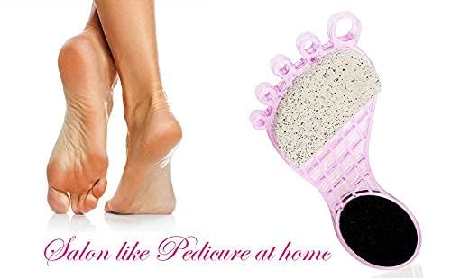 MAPPERZ 4 STEP Feet Scrubber Pedicure Paddle Pumice Stone Multi Use Buff For Feet