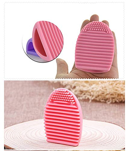 MAPPERZ Makeup Brush Kit of Cleaning Pad Foundation Brush Eyeshadow Pencil Brushes Makeup Sponges Blender Puff Makeup Brushes (Set Of 5)