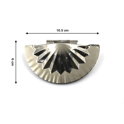MAPPERZ Stainless Steel Kitchen Dumpling Mould Momos Maker/Ghughra Gujiya Mould Maker Dough Press Mould Wrapper Dough Cutter for Kitchen