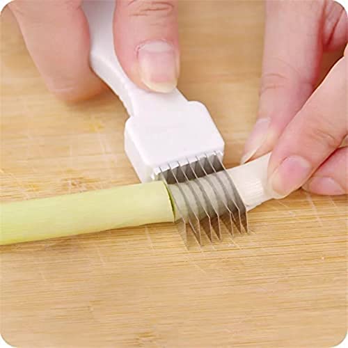 MAPPERZ Stainless Steel 5 Blade Cutter Vegetable Chopper and Fruit Slicer for Minimal Pieces Chopping (Multi Color)