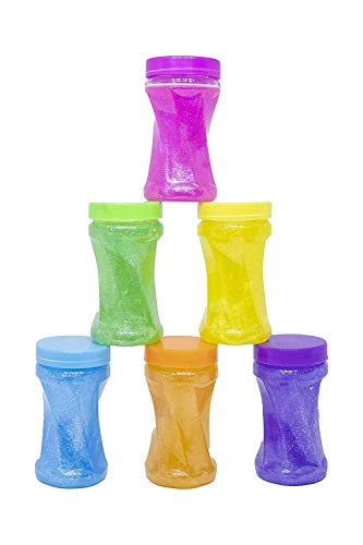 MAPPERZ Crystal Clear Slime Bottle Putty Toy for Kids Boys Girls - Multicolor (Pack of 2)