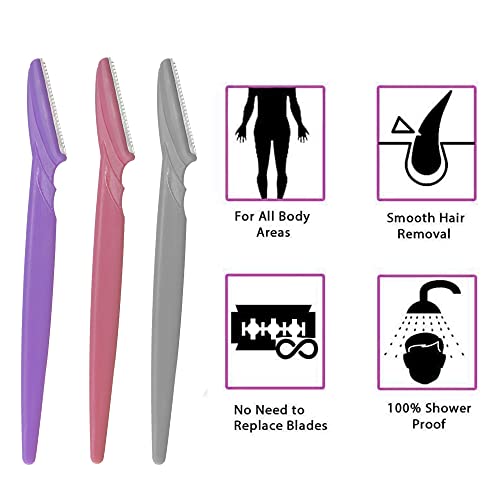 MAPPERZ Bikini Razor for Women | Trimming and Hair Removal Body Razor | Razor for Sensitive Area | Reusable Razor | Irritation Free Shave | Protective Sleeve | Painless Hair Removal