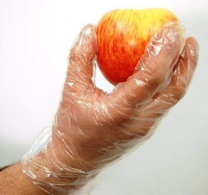 MAPPERZ Disposable Transparent Hand Gloves Free Size Pack of 100 (Pair 50)