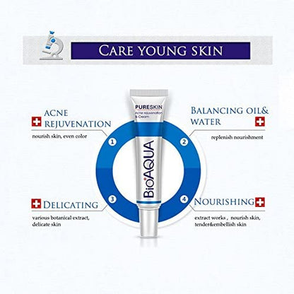MAPPERZ | AquaBioaqua Face Care Acne Treatment Acne Treatment Cream Shrink Pores Oil Control Skin Care 30gm