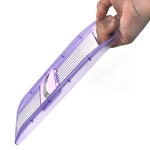 MAPPERZ Slicer for Kitchen 6 in 1 Vegetable Slicer Multi Blade Removable Slicer Vegetable Cutter Foldable Food Cheese Potato Slicer Spiralizer Julienne Shredder Handheld Kitchen Gadget, Pack of 1