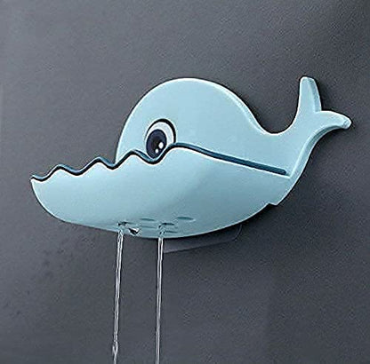 MAPPERZ Soap Holder Self Adhesive Wall Mounted Soap Sponge Holder Plastic Storage Suitable for Shower, Bathroom, Kitchen Sink, Random Color, Pack of 1