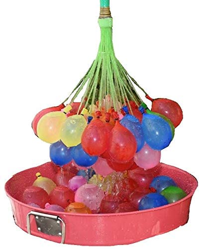 Mapperz Water Balloon Holi Games Swimming Pool Outdoor Fun Magic Water Balloons With Refill Hose For Kids Boys Girls