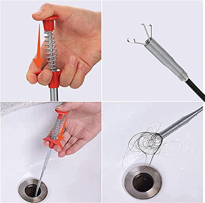 MAPPERZ Flexible Grabber Claw Pick Up Reacher Tool with 4 Claws Bendable Hose Pickup Reaching Assist Tool for Litter Pick/Home Sink/Drains/Toilet