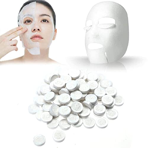 Mapperz Compressed Facial Lotion Tissue Paper DIY Home Spa Coin Face Mask | Compressed Facial Whitening Tablet Face Mask Sheet for Women and Girl (pack of 10)