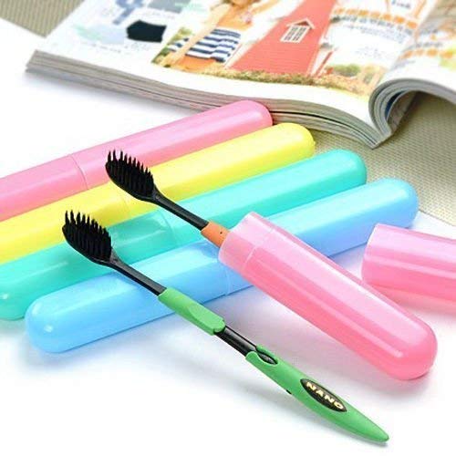 MAPPERZ Anti Bacterial Toothbrush Container/Tooth Brush Travel Covers/Case/Holder/Cases - Multicolor (Pack of 4)