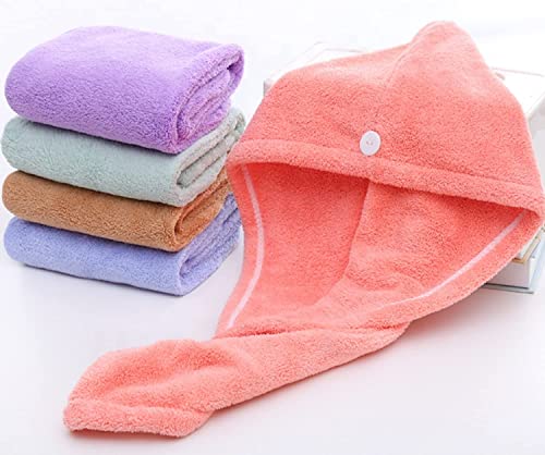 MAPPERZ Microfiber Hair Wrap Towel for Women Hair Drying Absorbent Towel