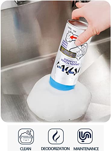 MAPPERZ Drain Foam Cleaner, Liquid Hair Drain Clog Remover & Cleaner, Pipe Dredge Deodorant Foam Cleaner, Quick Foaming Toilet Cleaner, Clog Remover for Kitchen Drain, Sinks, Tubs, Pack Of 1