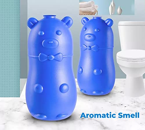 MAPPERZ Magic Automatic Flush Toilet Cleaner Helper Blue Bubble Cleaning Antibacterial Toilet Bowl Wiper Removes All Residues