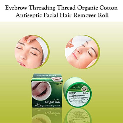 MAPPERZ THREADING THREAD Organic Eyebrow Hair Remover Cotton Threading Facial Hair Remover eyebrow makeup acial dermaplaning hair removal epilator tool (RANDOM)
