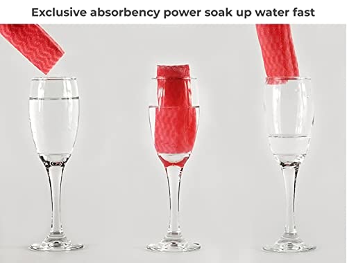 MAPPERZ Reusable Cleaning Wipe, Household &Kitchen Towels,Disposable Cleaning Cloth, Dish Cloth Dish Towels Dish Rags Reusable Kitchen Paper Towels, Wash Towels, 2 Rolls of 50 Sheets In Each