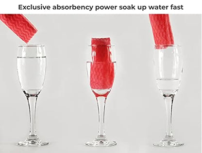 MAPPERZ Reusable Cleaning Wipe, Household &Kitchen Towels,Disposable Cleaning Cloth, Dish Cloth Dish Towels Dish Rags Reusable Kitchen Paper Towels, Wash Towels, 2 Rolls of 50 Sheets In Each