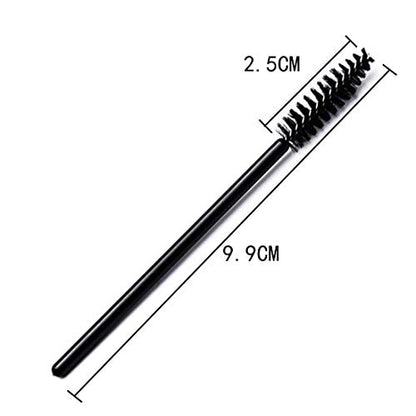 MAPPERZ Disposable Mascara Eyelash Wands Brush for Eyelash Extension Eyebrow and Makeup Color/Makeup Brush, Mascara Brushes Wands, Black, Pack of 15