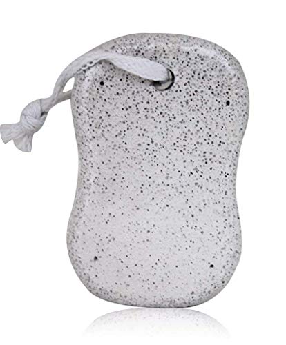 MAPPERZ Oval Shape Pumice Stone Scrubber for Body and Foot - White