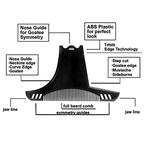 MAPPERZ Beard Shaper/Men Shaper With Comb Beard Shaping Tool For The Perfect Beard