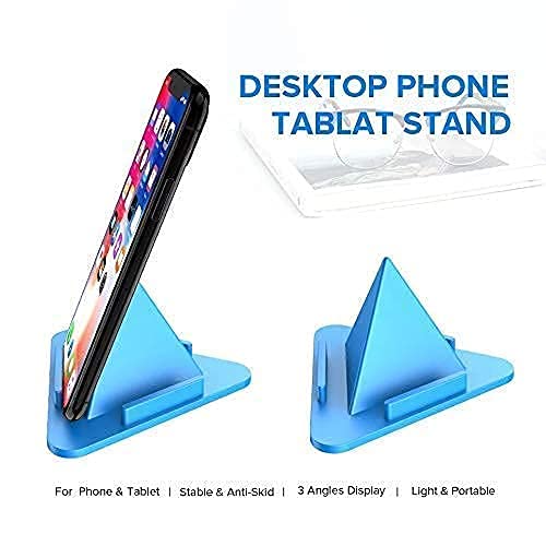 MAPPERZ Univeral Portable Three-Sided Pyramid Shape Desktop/Table Mobile Holder Stand Compatible with All Mobile Phone
