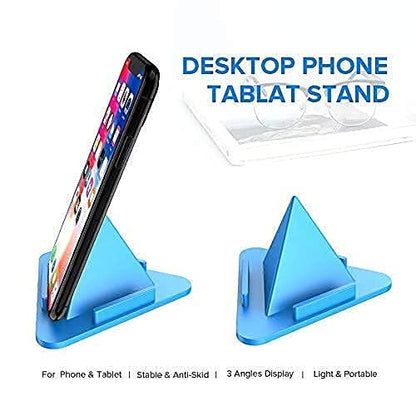 MAPPERZ Univeral Portable Three-Sided Pyramid Shape Desktop/Table Mobile Holder Stand Compatible with All Mobile Phone