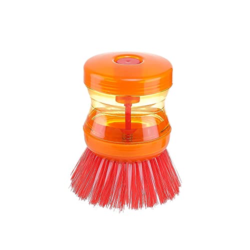 MAPPERZ Dish/Washbasin Cleaning Brush with Inbuilt Soap Dispenser for Multipurpose Cleaning