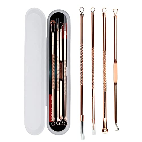 MAPPERZ Blackhead Acne Removal Needle Kit 4 Pcs Cleaning Tool Blemish Pimple Comedone for Women and Men