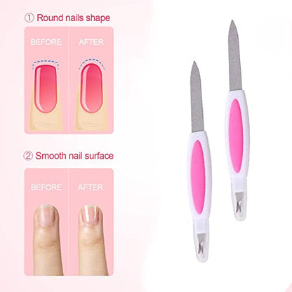 MAPPERZ 100 Transparent Square Shaped Acrylic Nail Tips, 48 Jars Fine Color Glitter Nail Art Glitter Set, 1 Nail Small Glue, 2 Nail Filer With Cuticle Remover, 5 pc 2 Way Dotting Pen Tool Nail Art
