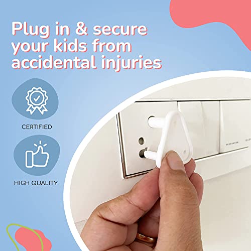 MAPPERZ Electric Socket Cover Guard for Child Proofing/Socket Plug Protector for Baby Safety (Pack of 10)