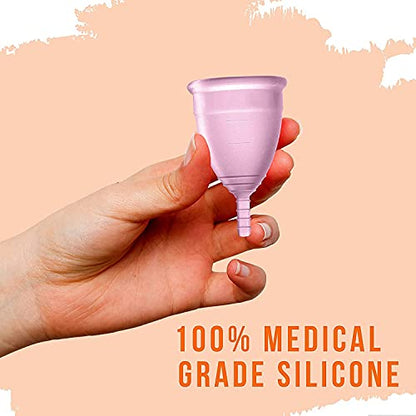 MAPPERZ Reusable Menstrual Cup for Women/ Small Size/ Silicone body/ Odour and Rash Free/ Protection for Up to 10-12 Hours