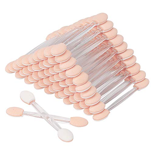MAPPERZ Eyeshadow Applicators, 12 pcs Eyeshadow Applicator Double Sided Eye Makeup Applicators Short Sponge Eyeshadow Applicator for Women Girls, Transparent, Pack Of 12