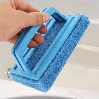 MAPPERZ crubber Brush for Bathroom Kitchen Floor Cleaning with Handle/ Tile Cleaning Scrubber Brush/ Sink Cleaning Brush - Multicolor