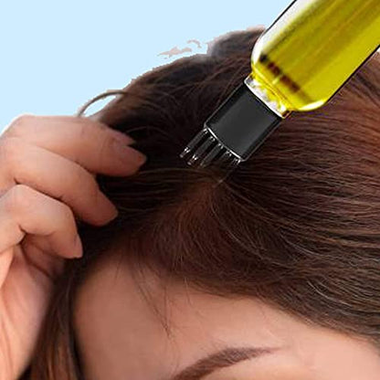 MAPPERZ Hair Root Applicator Bottle Applying Hair Oil Shampoo and Medicine 120 ml with Graduated ScalePc2