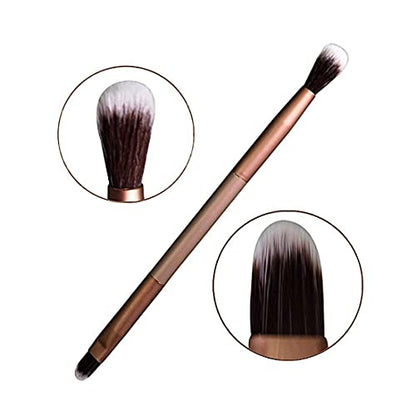 MAPPERZ 2 in 1 Double Ended Eyeshadow Makeup Brush Pen 2 Ways Eyeshadow Makeup Brush - Multicolor