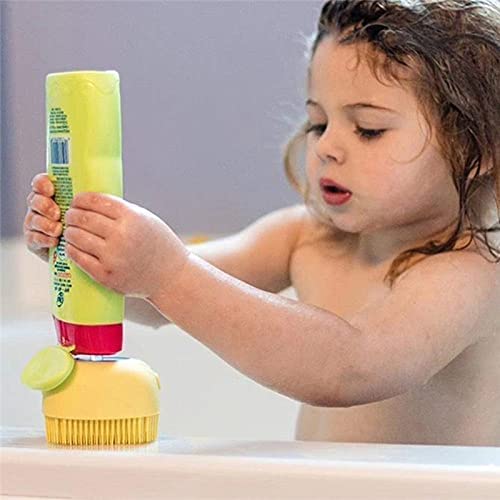 MAPPERZ Silicone Massage Bath Brush/ Exfoliating Shower Brush With Soap Dispenser/ Multi-function Gel Bath Brush Body Cleaning Pore Exfoliator - Multicolor