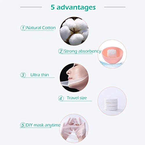Mapperz Compressed Facial Lotion Tissue Paper DIY Home Spa Coin Face Mask | Compressed Facial Whitening Tablet Face Mask Sheet for Women and Girl (pack of 10)