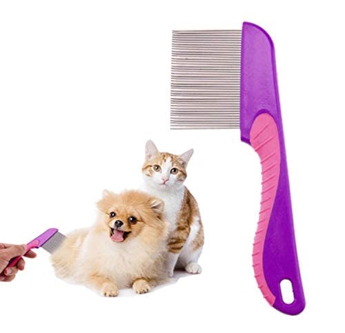 MAPPERZ Lice Treatment Comb for Head Lice with Long Handle/ Nit Lice Egg Removal Stainless steel Long Teeth For Men Women