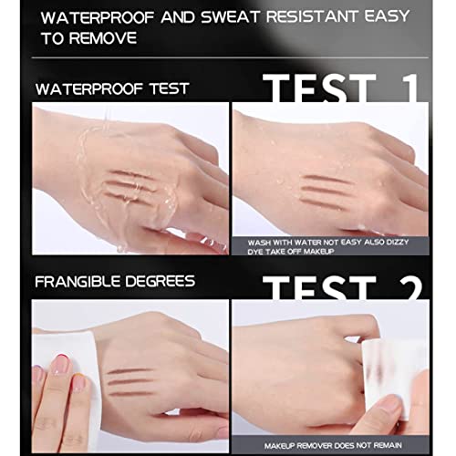 MAPPERZ Waterproof & Long lasting Eyebrow Pencil/Eyebrow Filler for Women and Girls, Long Lasting and Easy to Use (Black, Pack Of 6)