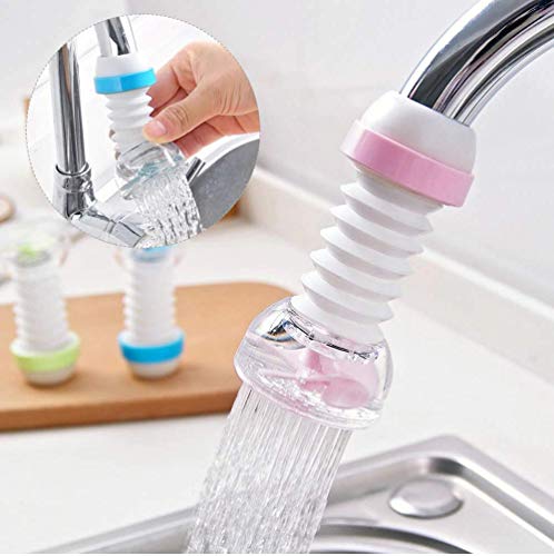 MAPPERZ 360 Degree Adjustable Rotating Plastic Water Faucet Tap Shower Extension Sink for Cleaning Dishes and Cleaning Veggies