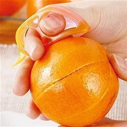 MAPPERZ Plastic Orange Peeler Mouse Shaped/ Lemon Citrus Fruit Skin Remover - Multicolor