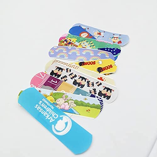 MAPPERZ Self Adhesive Non Toxic Printed Bandage | Cute Printed Cartoon Waterproof Band Emergency Bandage Kit For Kids/Children, Pack Of 20